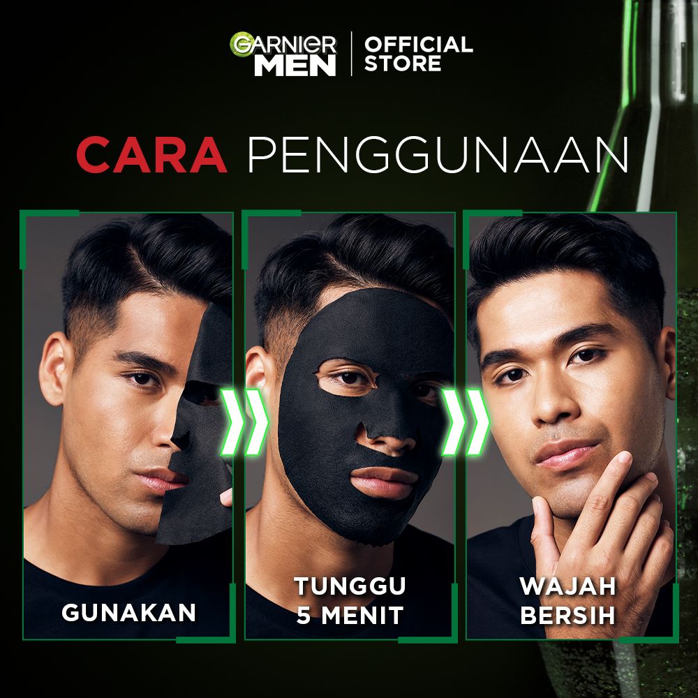 Garnier Men Acno Fight Super Mask Pack of 3 - 5