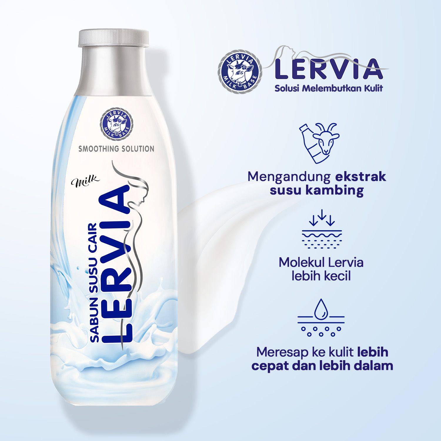 LERVIA Lotion Susu Milk 100ml tube - 2