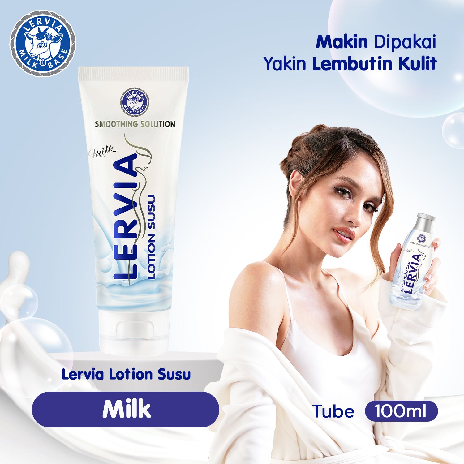 LERVIA Lotion Susu Milk 100ml tube - 1