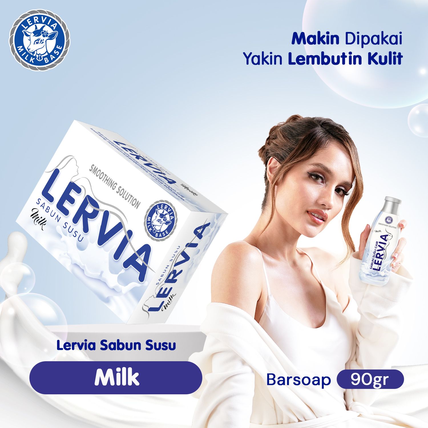 LERVIA Sabun Susu Milk 90g - 1