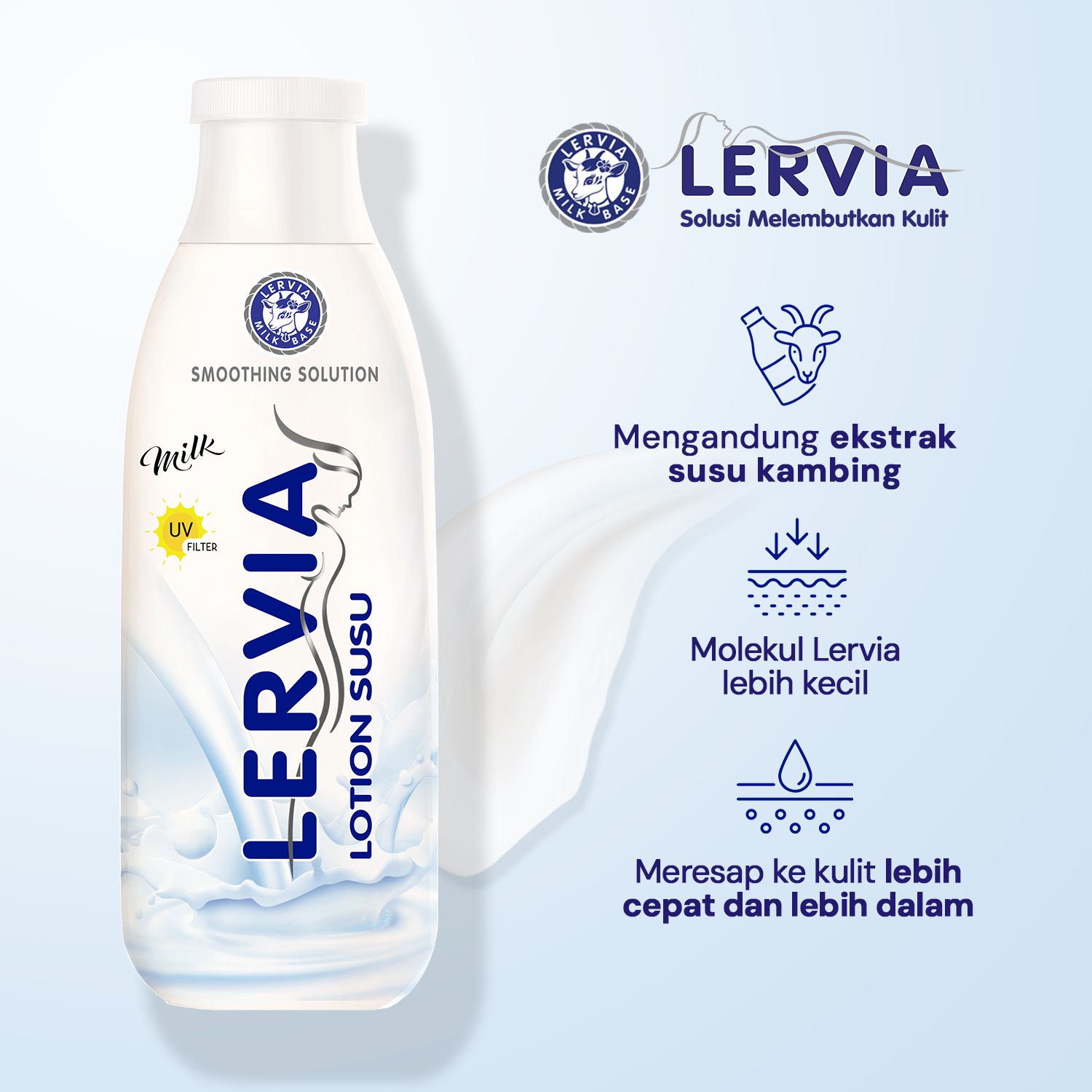 LERVIA Lotion Susu Milk 200mL + 30mL - 2