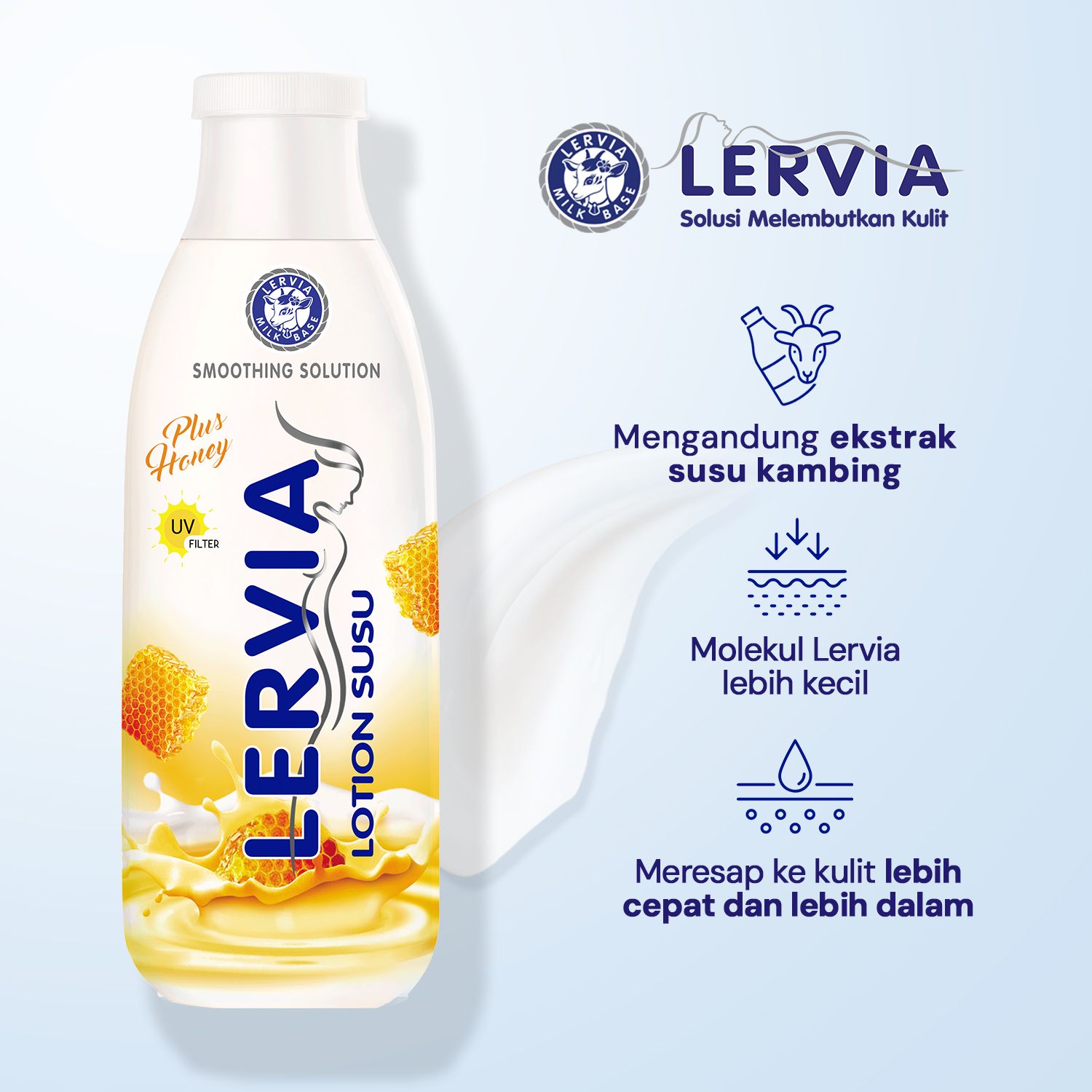 LERVIA Lotion Susu Plus Honey 200mL + 30mL - 2