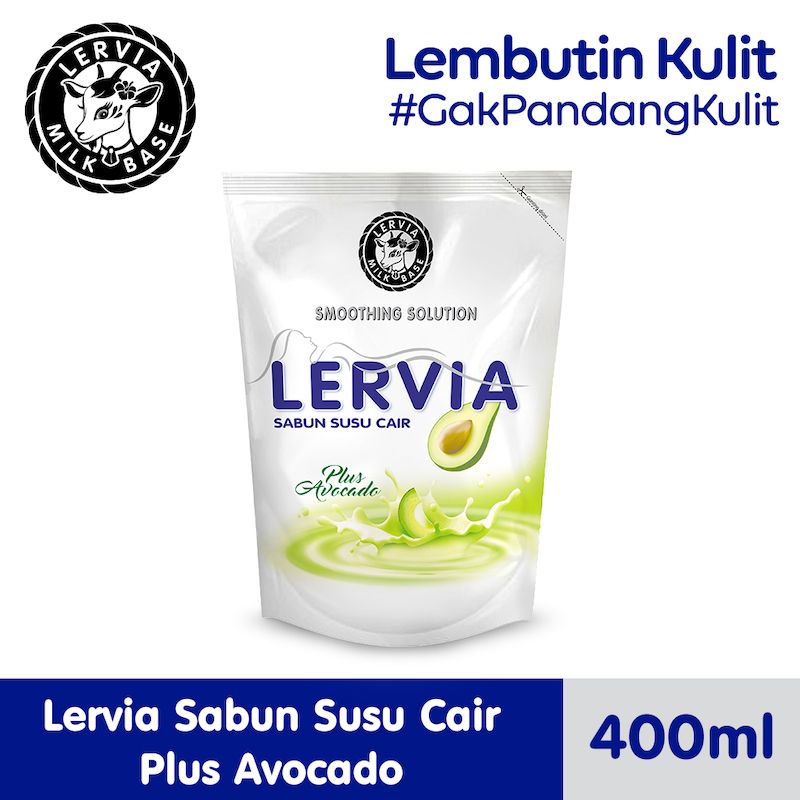 (Free Gift) LERVIA Sabun Susu Cair 400mL Mix Variants Value Pack Free Masker - 3