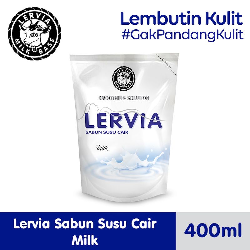 (Free Gift) LERVIA Sabun Susu Cair 400mL Mix Variants Value Pack Free Masker - 4