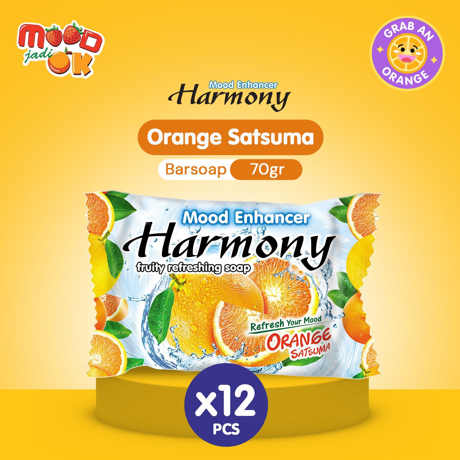 HARMONY Sabun Buah Orange 70g (12pcs) - 1