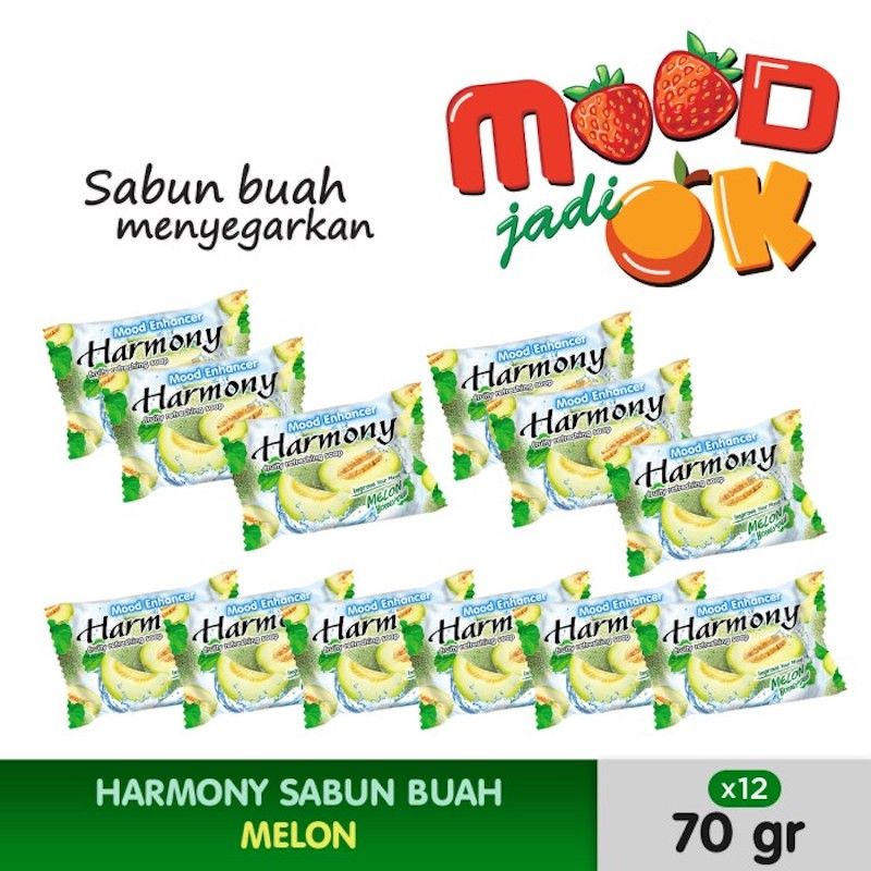 HARMONY Sabun Buah Melon 70g (12pcs) - 1