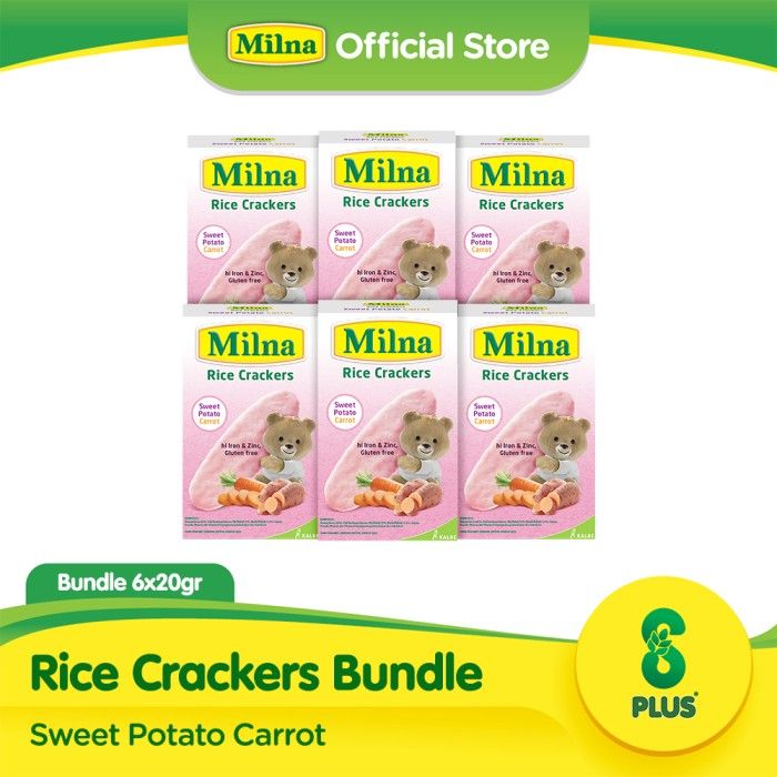 Bundle 6 Milna Rice Crackers Sweet Potato - 1