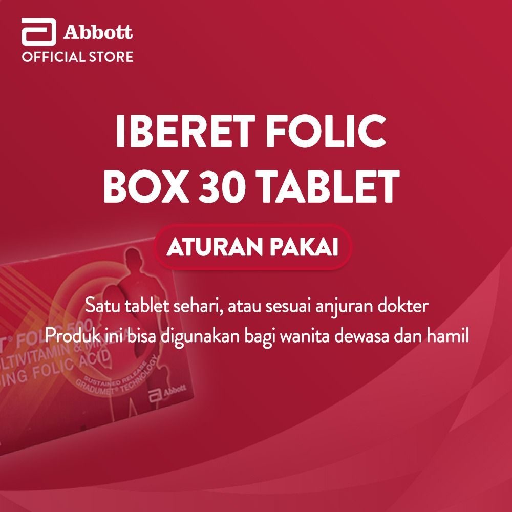 Abbott Iberet Folic box 30 tablet - Multivitamin & Mineral - 5
