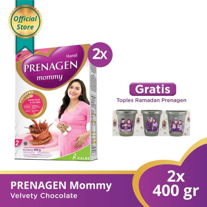 Buy 2 PRENAGEN mommy Velvety Chocolate 400gr Free Toples Ramadhan - 1