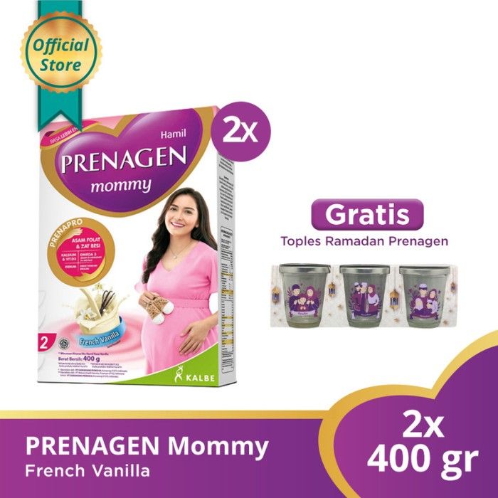 Buy 2 PRENAGEN mommy French Vanilla 400gr Free Toples Ramadhan - 1