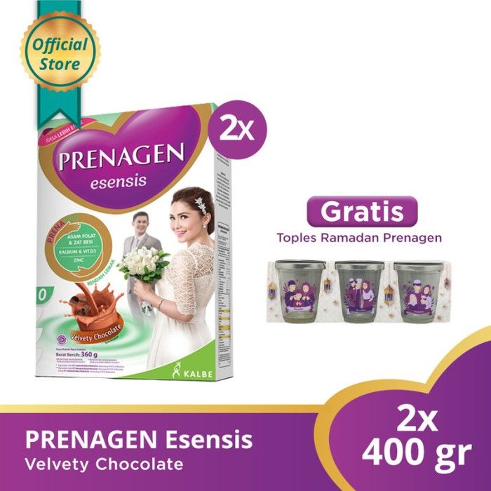 Buy 2 PRENAGEN Esensis Velvety Choco 360 gr Free Toples Ramadhan - 1
