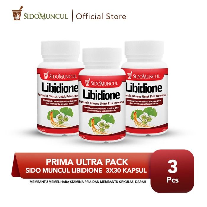 Prima Ultra Pack - Sido Muncul Libidione 30 Kapsul - Pria Stamina - 1