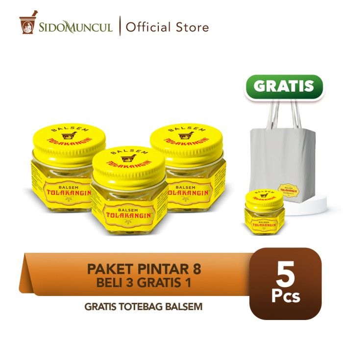 Paket Pintar 8 - Tolak Angin Balsem - Buy 3 Get 1 FREE Totebag Balsem - 1