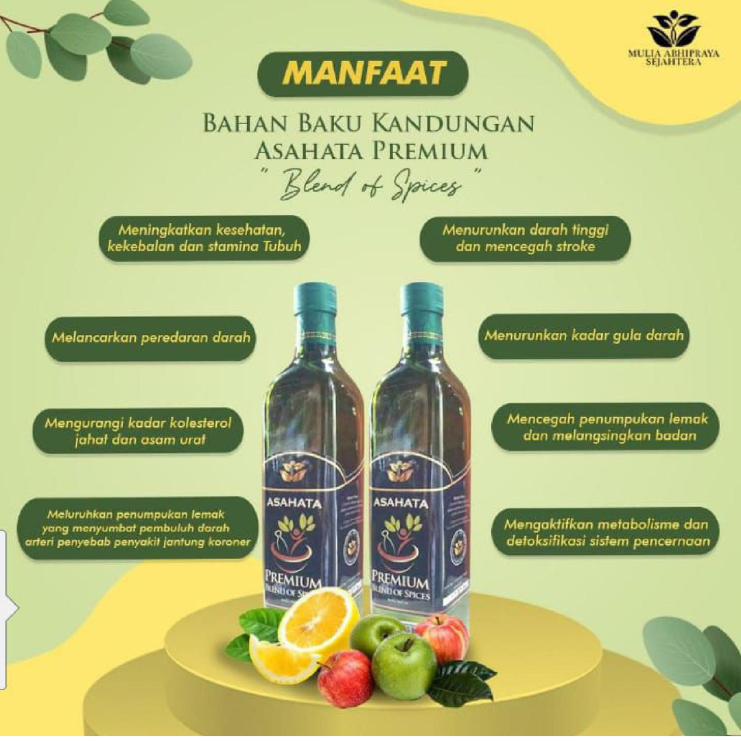 Jus Herbal Asahata Premium Kontrol Nafsu Makan Diet Pelangsing Alami Terbukti - 3