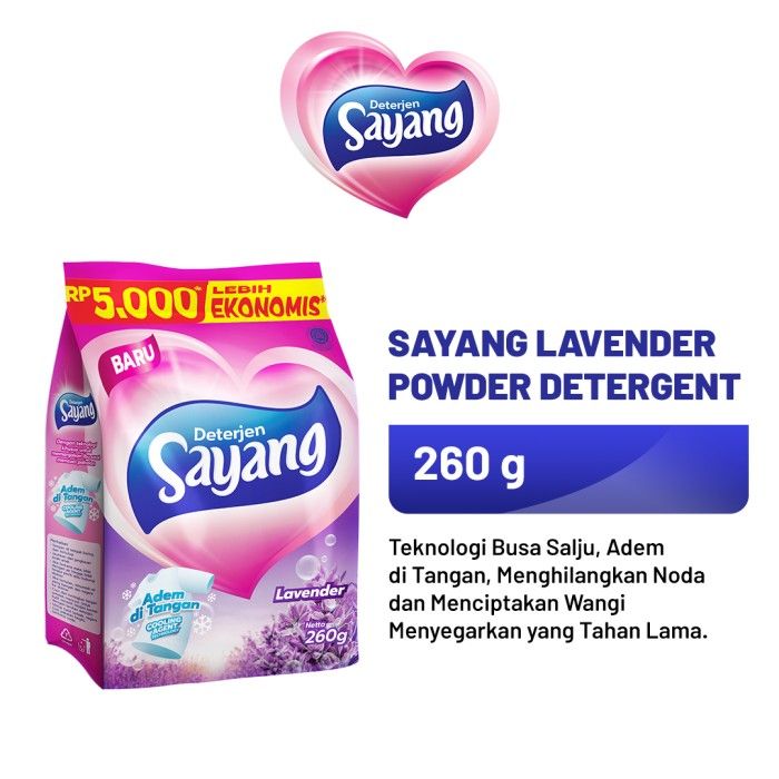 Sayang Lavender Powder Detergent 260 GR - 1