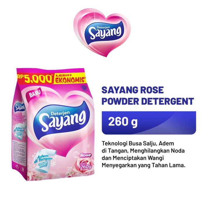 Sayang Rose Powder Detergent 260 GR - 1