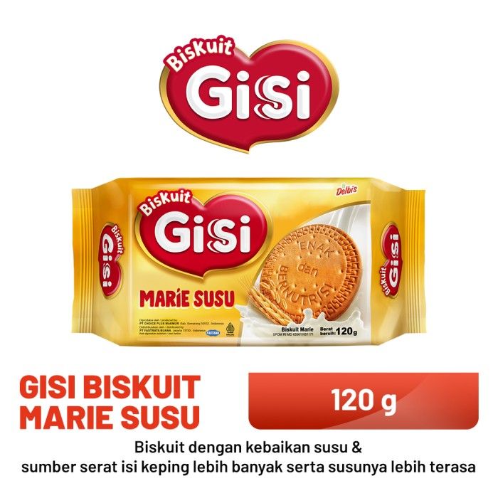 GISI Biskuit Marie Susu Pack 120g - 1