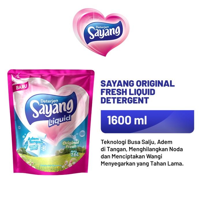 Sayang Original Fresh Liquid Detergent 1600 ML - 1