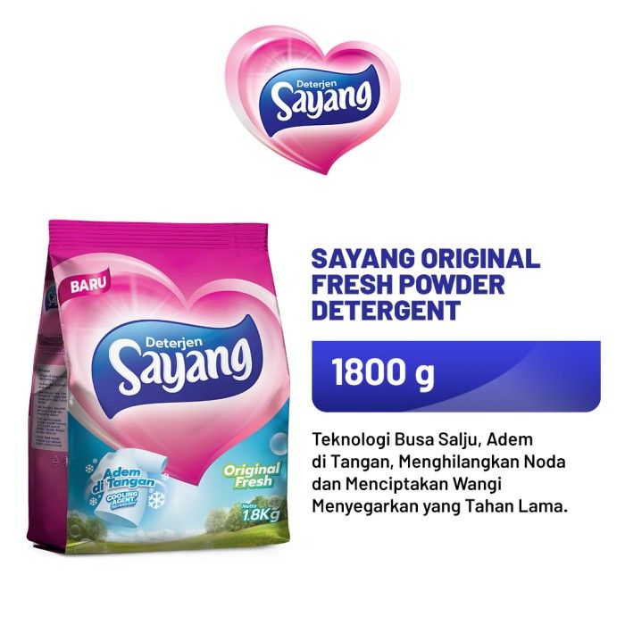 Sayang Original Fresh Powder Detergent 1800 GR - 1