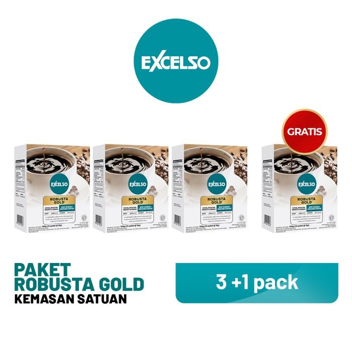 Buy 3 Get 1 - Excelso Robusta Gold Bubuk 1 Folding Box - 1