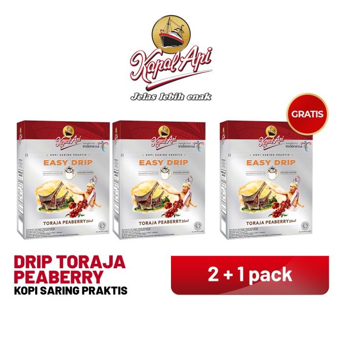 Buy 2 Get 1 - KAPAL API Drip Toraja Peaberry Folding Box (5 x 10 gr) - 1
