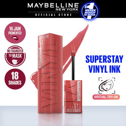 Maybelline Superstay Vinyl Ink - Peachy + Lippy - 2