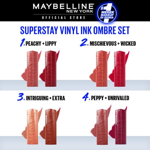 Maybelline Superstay Vinyl Ink - Peachy + Lippy - 4