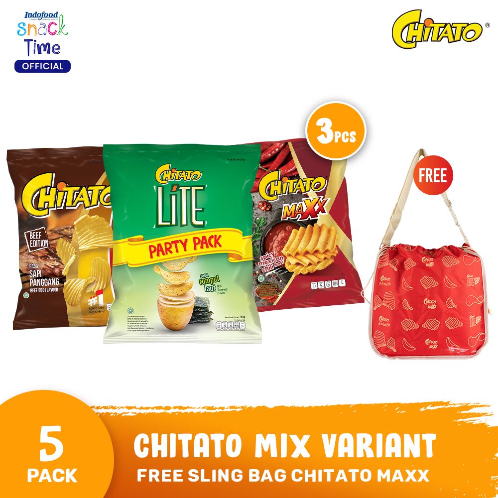 Chitato Mix Variant - Free Sling Bag Chitato Maxx - 1