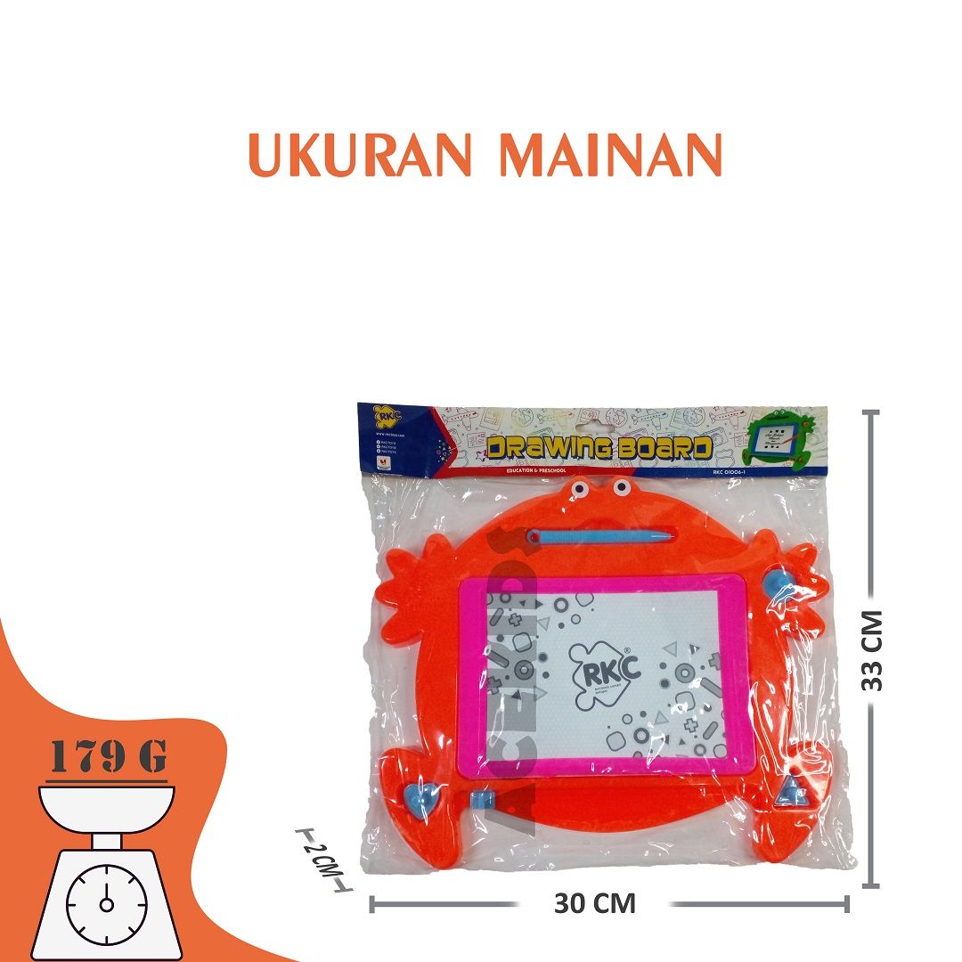 Acekids Mainan Anak Papan Tulis Magnetic Drawing Board Murah Originak - RKC01006-1 - 3
