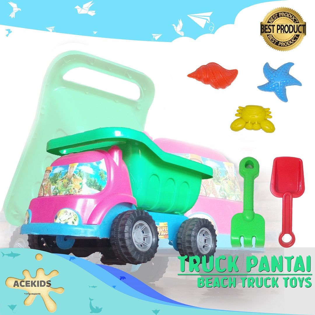 Acekids Mainan Pantai Truk Pasir atau Dump Truck Murah Original- P-03 - 1