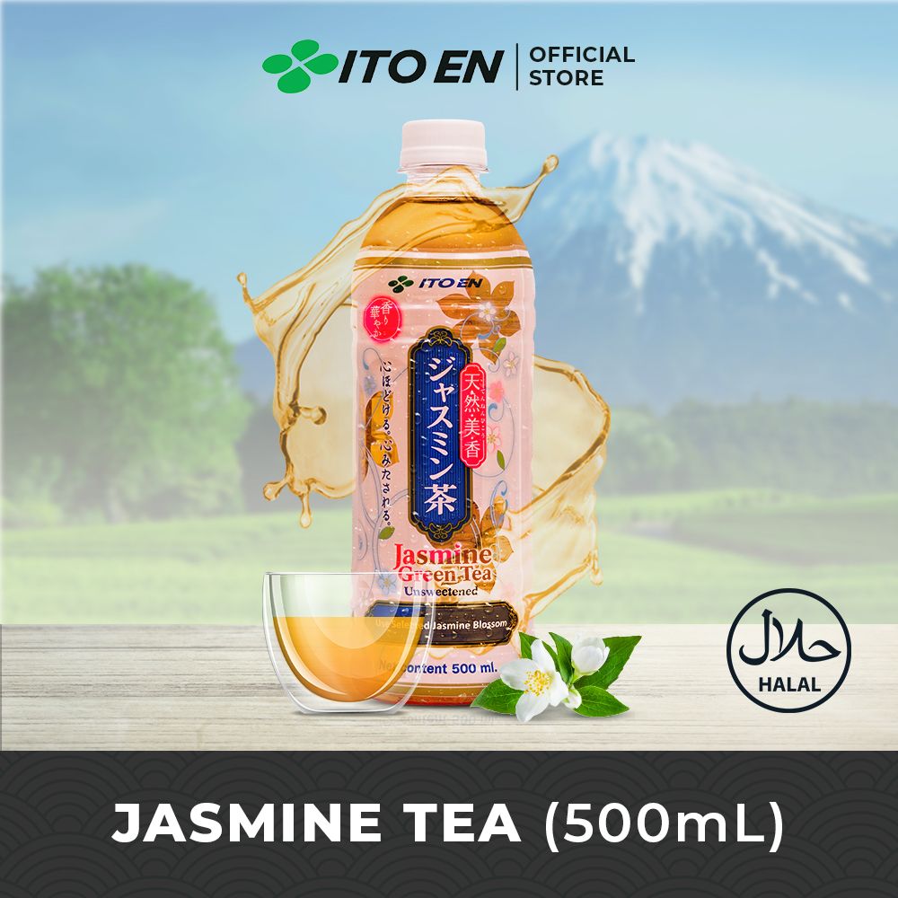 ITO EN Jasmine Green Tea No Sugar 500ml - Teh Melati Relax Alami - 1