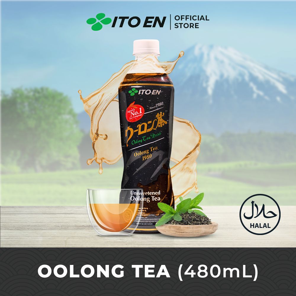 ITO EN Oolong Tea No Sugar 480ml - Teh Diet Sehat Alami - 1