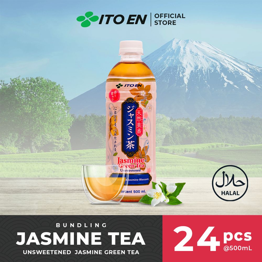 ITO EN Jasmine Green Tea No Sugar 500ml isi 24 pcs - 1