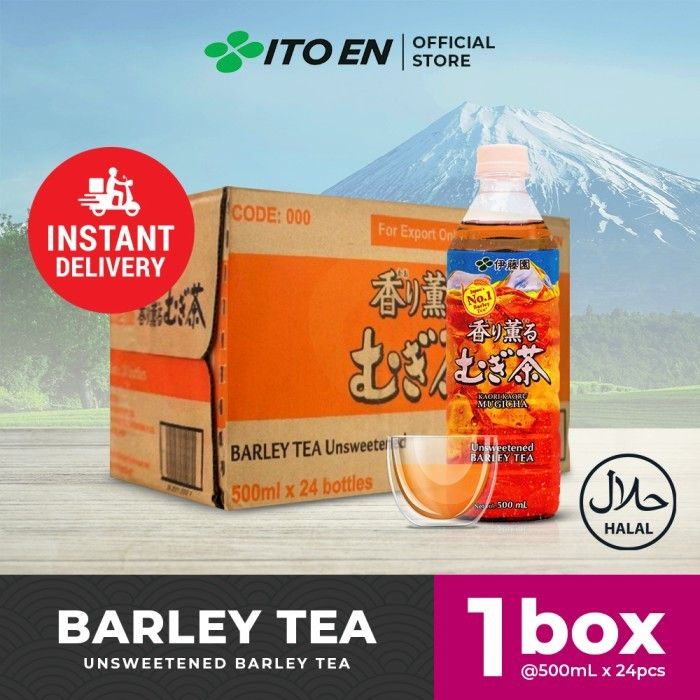 ITO EN Barley Tea No Sugar 500ml isi 24 pcs - Khusus Instant - 1
