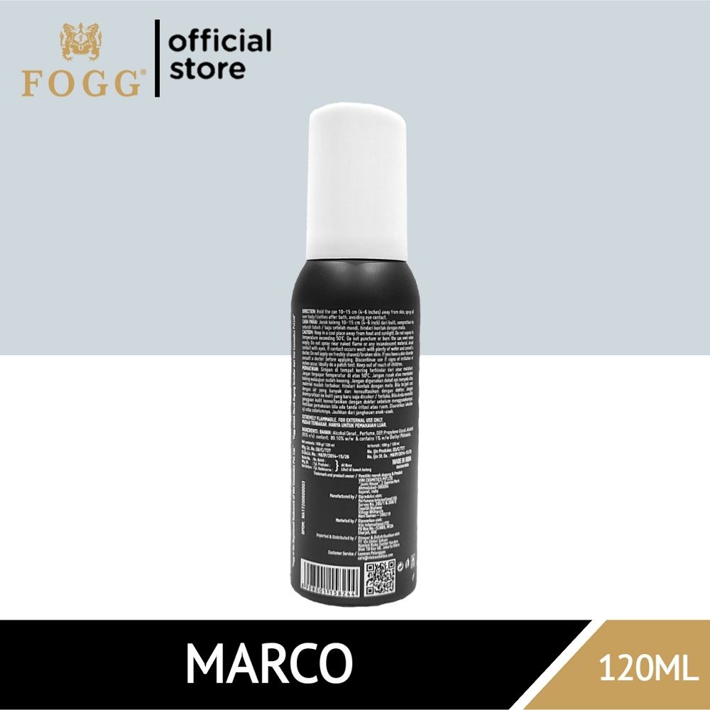 FOGG Parfum Regular Bodyspray Series MARCO 120mL - 2