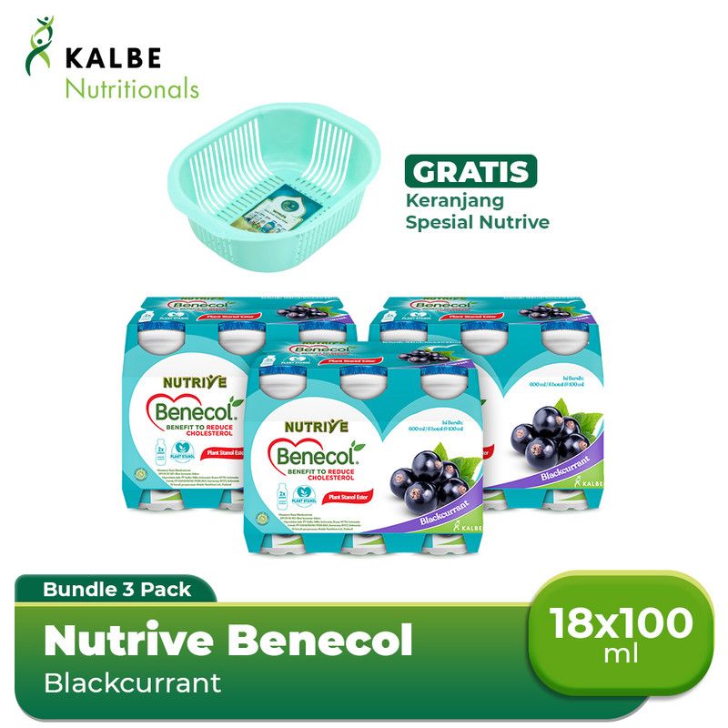 Nutrive Benecol Blackcurrant (3 Banded) Free Keranjang Nutrive - 1