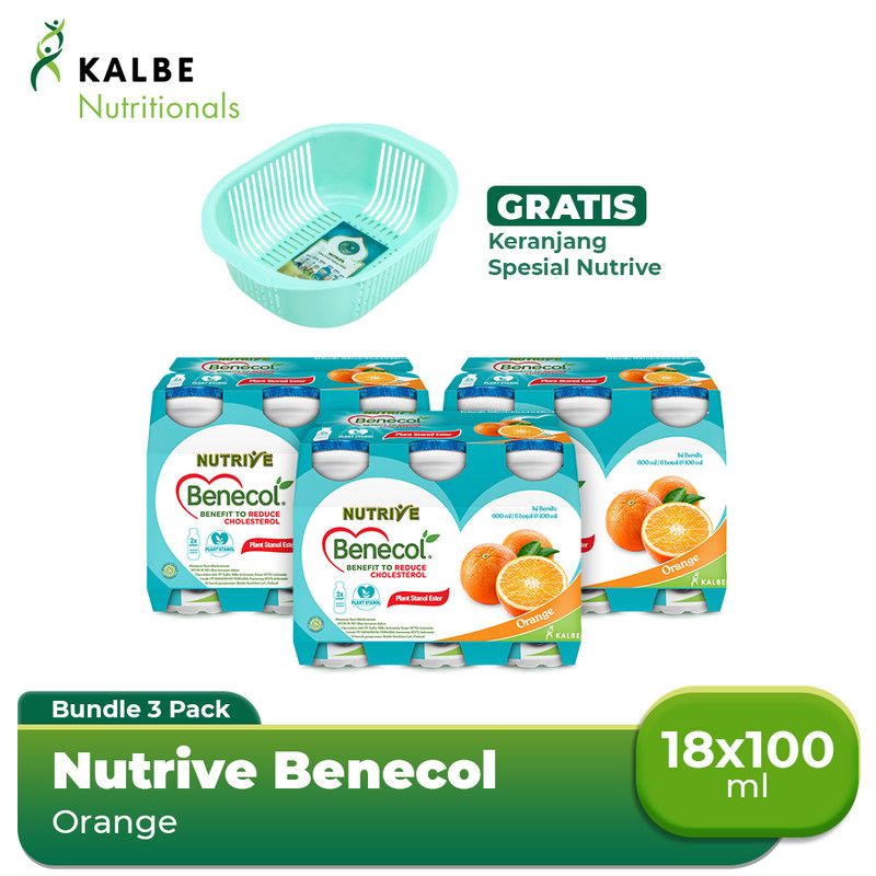 Nutrive Benecol Orange (3 Banded) Free Keranjang Nutrive - 1