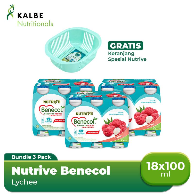 Nutrive Benecol Lychee (3 Banded) Free Keranjang Nutrive - 1