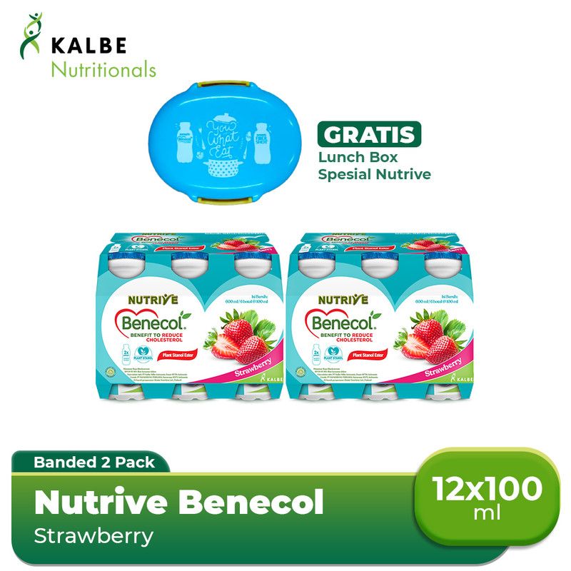 Nutrive Benecol Strawberry (2 Banded) Free Lunch Box Special - 1