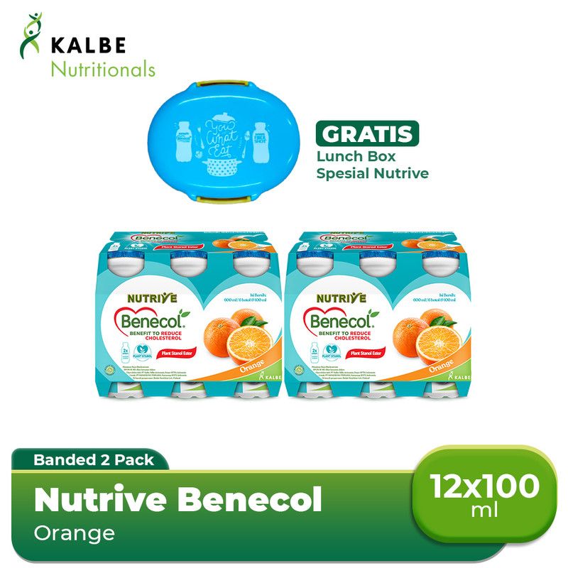 Nutrive Benecol Orange (2 Banded) Free Lunch Box Special - 1