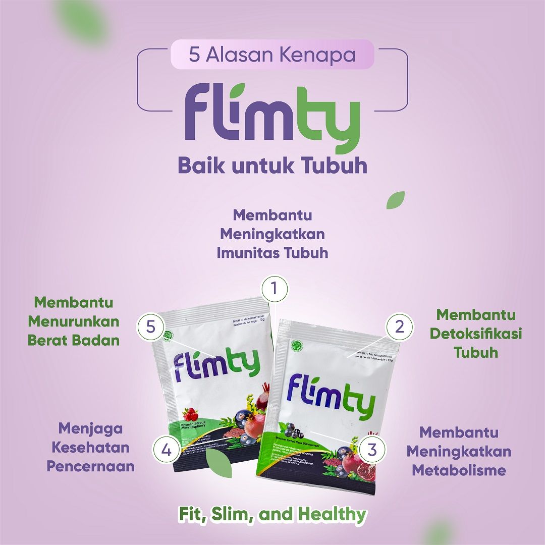 Flimty Fiber - 1 Box (isi 16 sachet) Antioksidan - Mango - 3