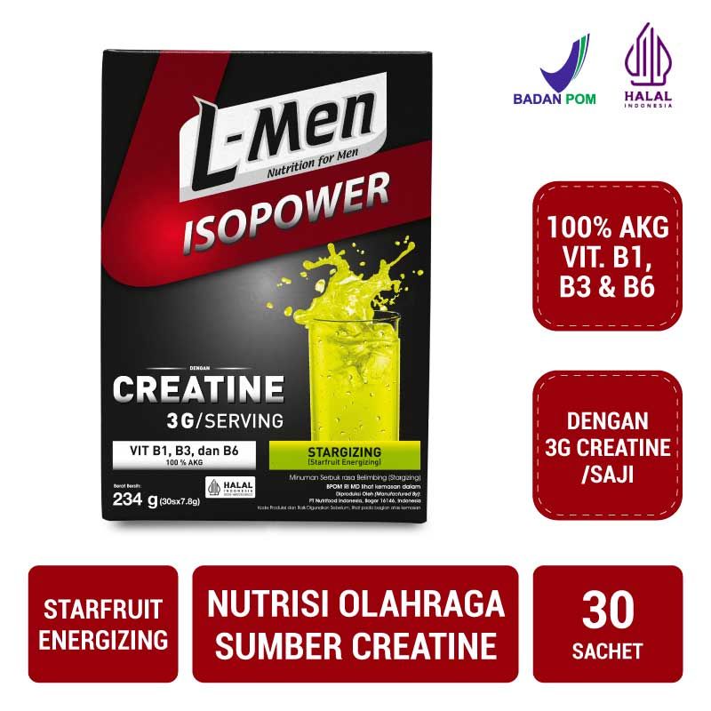 L-Men Isopower Stargizing 30 Sachet with Creatine & Vitamin B | 2LM0801029 - 1