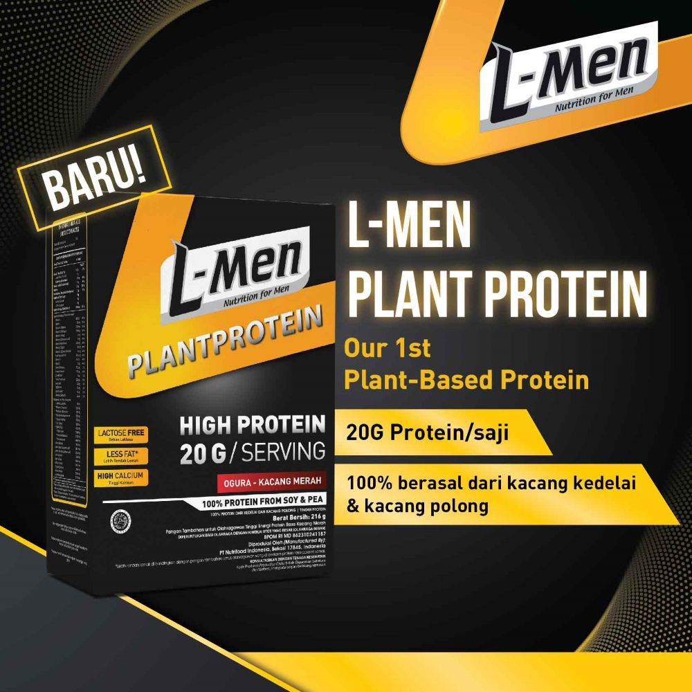 L-Men UHT PlantProtein 2GO Ogura with 12g Protein & 1.6g BCAA / Serving - 4 pcs | 2LL1402249P4 - 2