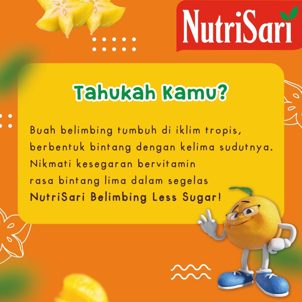 NutriSari Less Sugar Belimbing 40 sachet - Blimbing Starfruit Tinggi Vitamin C | 1N03301456 - 2