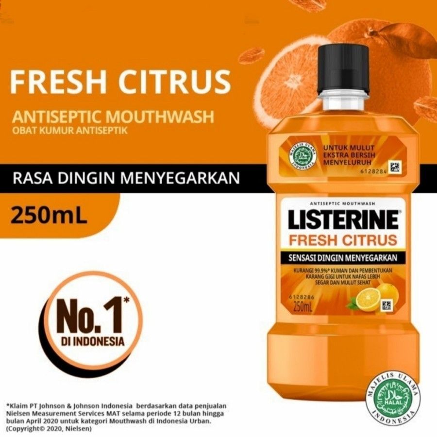 [Bundling] Free Listerine Fresh Citrus 250ml (Isi 20) - 1