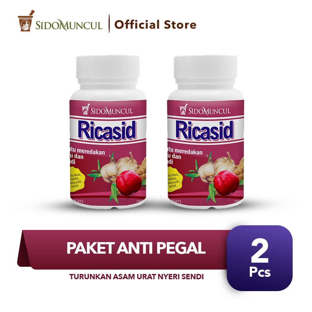 Paket Anti Pegal - Sido Muncul Ricasid 30k Herbal 2x - 1