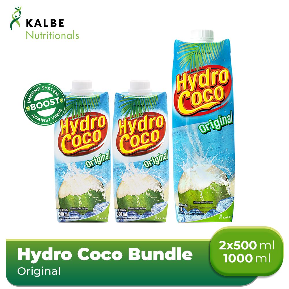 Hydro Coco 500ml (2 pcs) + Hydro Coco 1lt (1 pcs) - 1