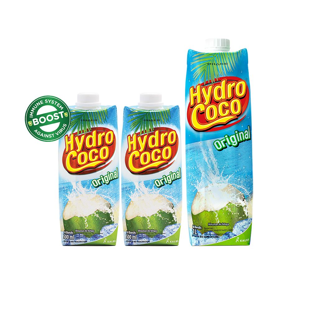 Hydro Coco 500ml (2 pcs) + Hydro Coco 1lt (1 pcs) - 2