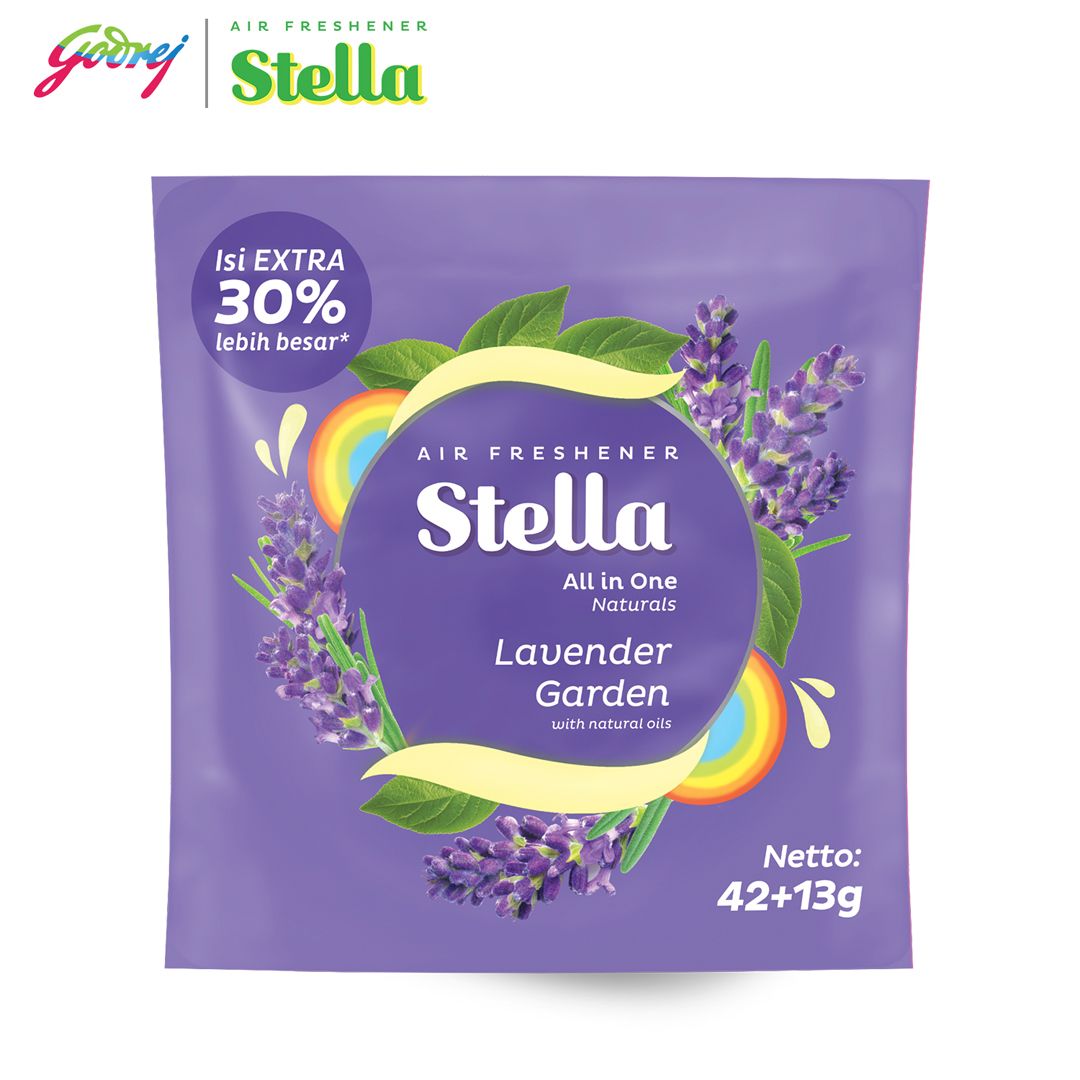 Stella All In One Lavender Garden 42+13gr - Pengharum Ruangan - 2