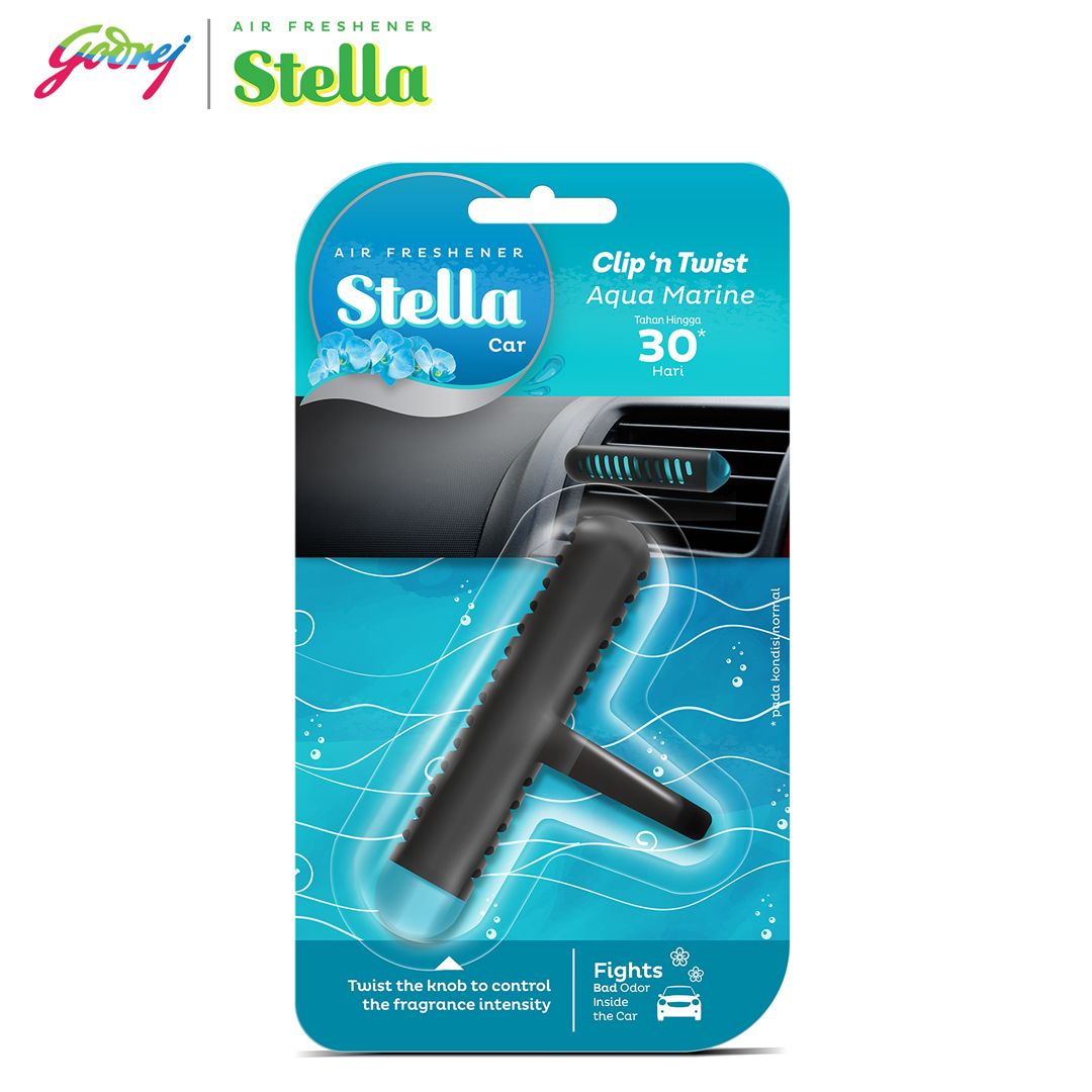 Stella Clip N Twist Aqua Marine - Pengharum Mobil - 2